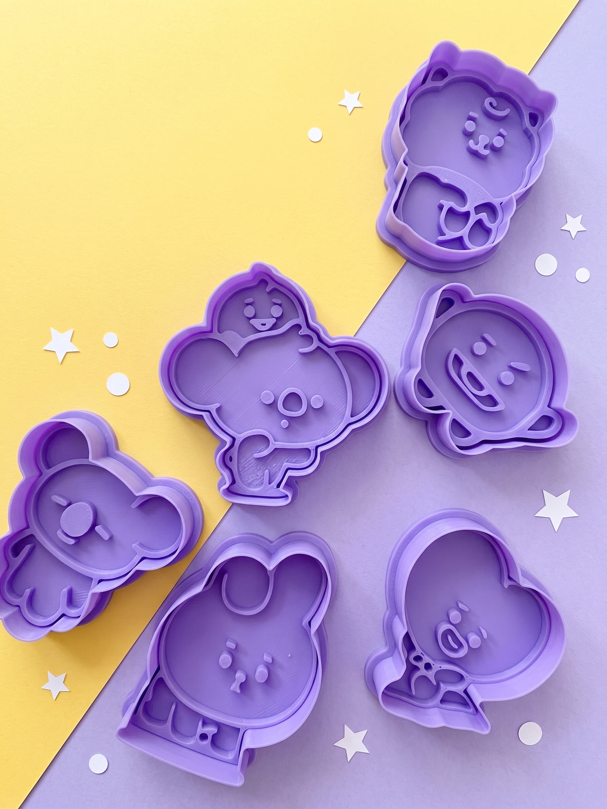 Set 9 cortadores manualidades freebies BTS BT21