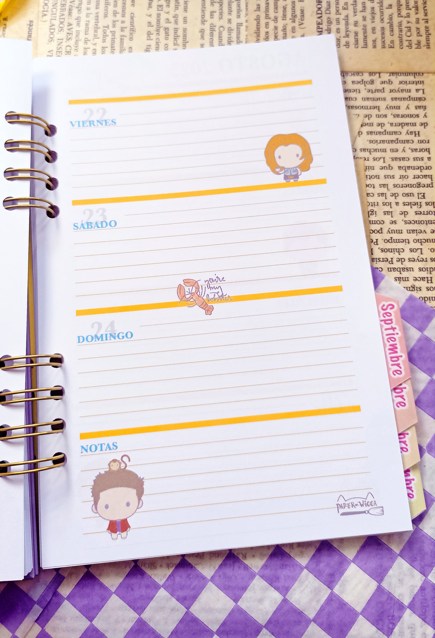 Agenda Friends 2025 personalizable