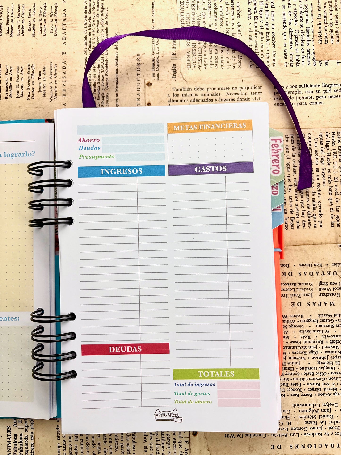 Agenda Día por Hoja | Portada Personalizada | Planeación & Metas