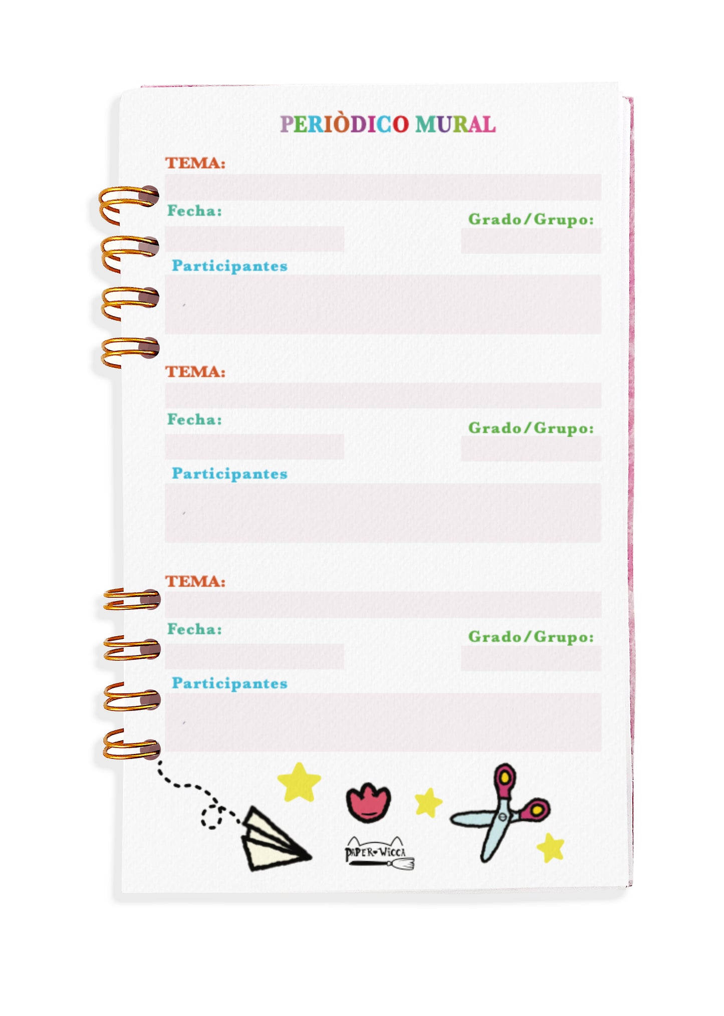 Agenda Docente Gatitos Gateleria Personalizable - Planeador para maestros