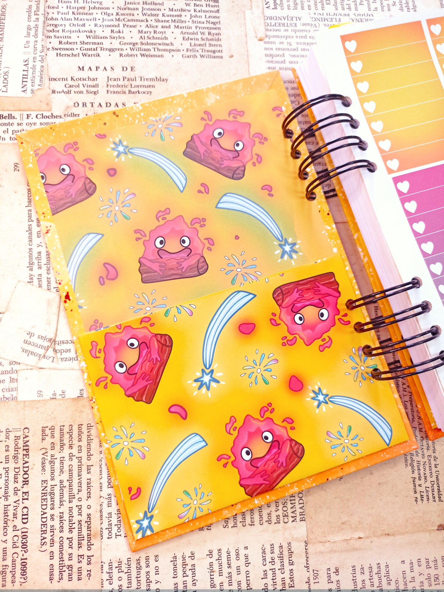 Libreta pasta dura calcifer el castillo vagabundo estudios Ghibli