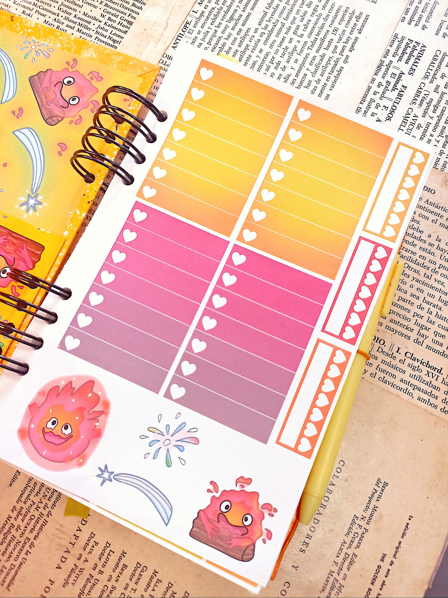 Libreta pasta dura calcifer el castillo vagabundo estudios Ghibli