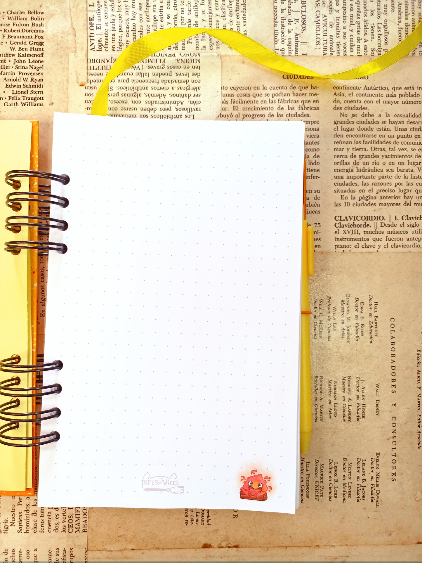 Libreta pasta dura calcifer el castillo vagabundo estudios Ghibli
