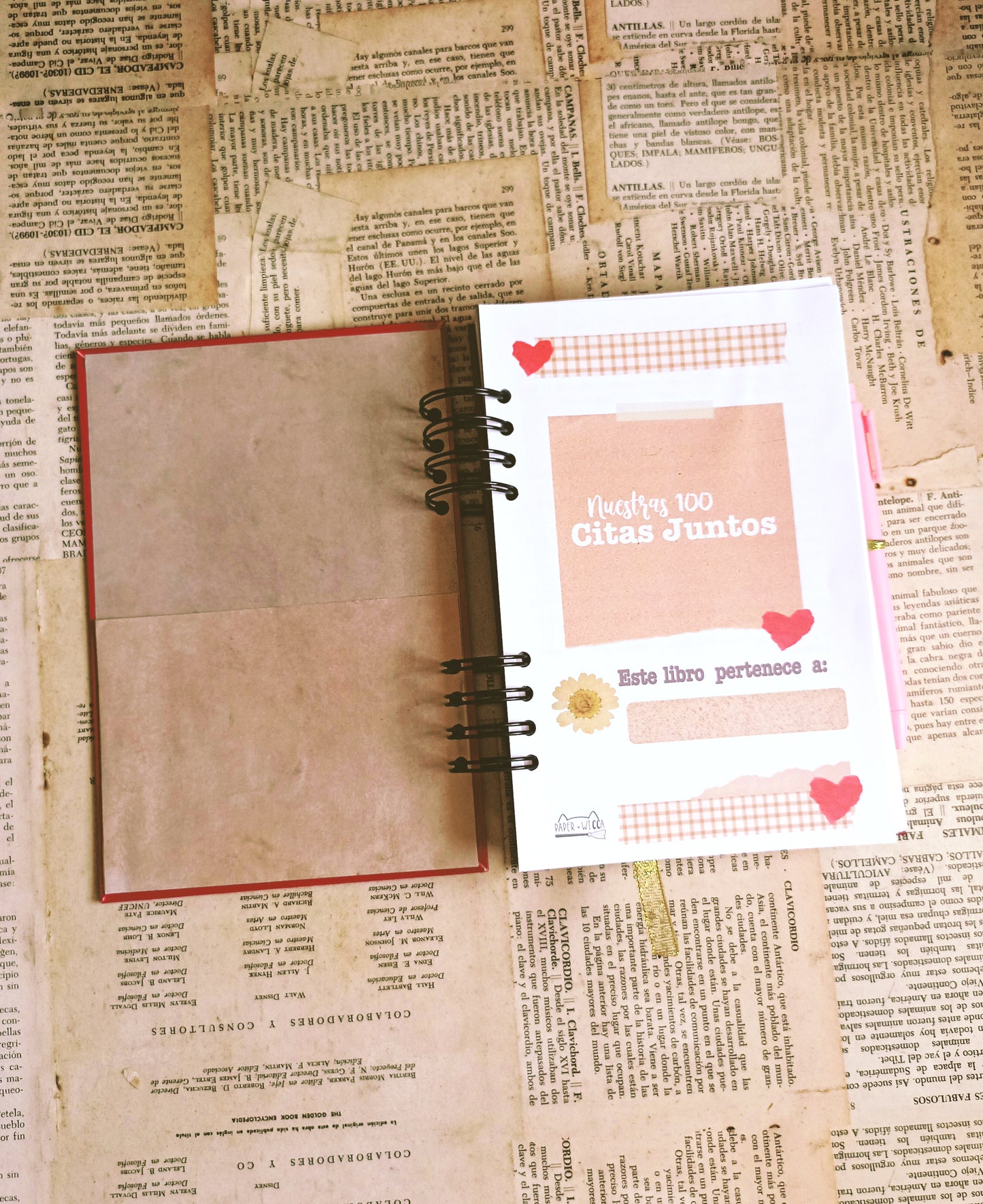 Journal Libro 100 citas en pareja