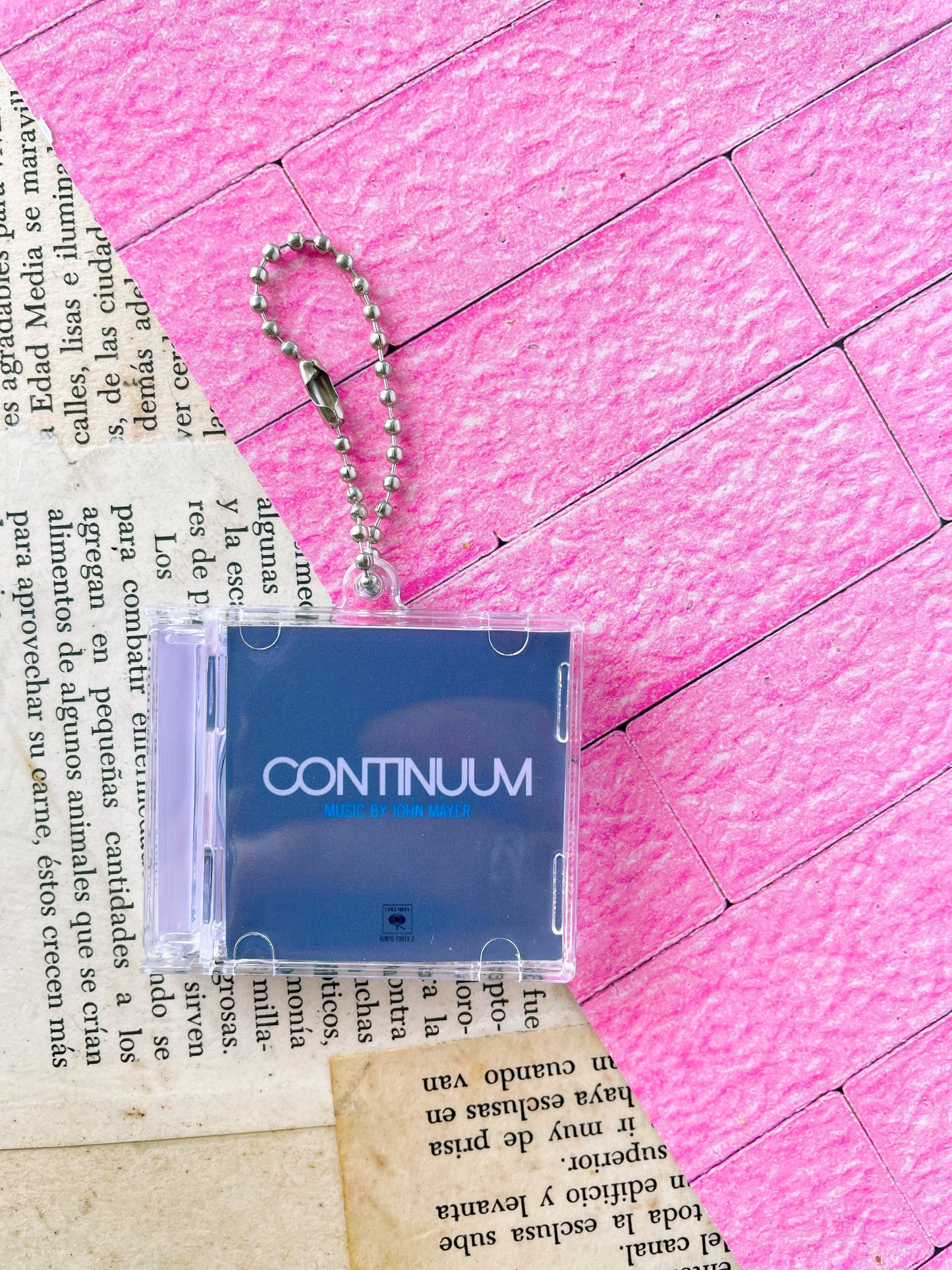 John Mayer Continuum- Llavero Mini CD  con NFC link personalizado| Regalo Musical Original