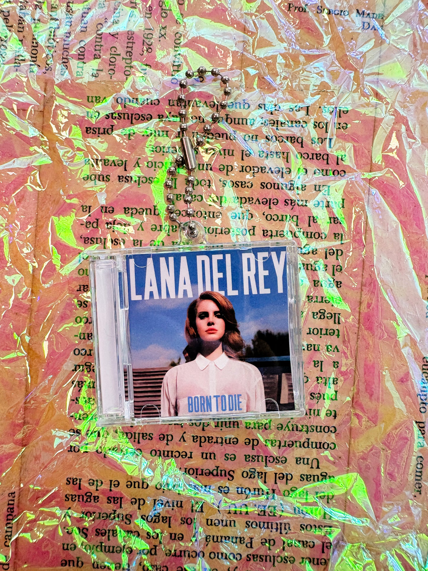 Lana del Rey Born to die- Llavero Mini CD  con NFC link personalizado| Regalo Musical Original
