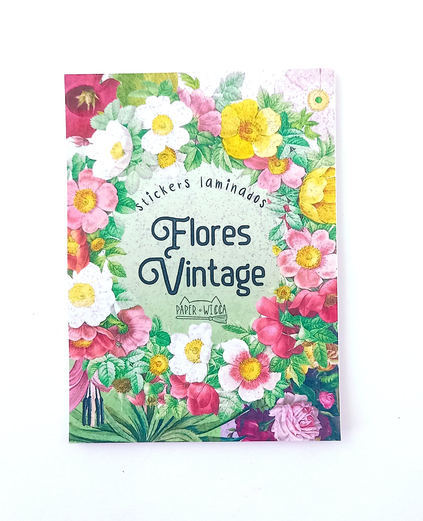 Block stickers vintage flores