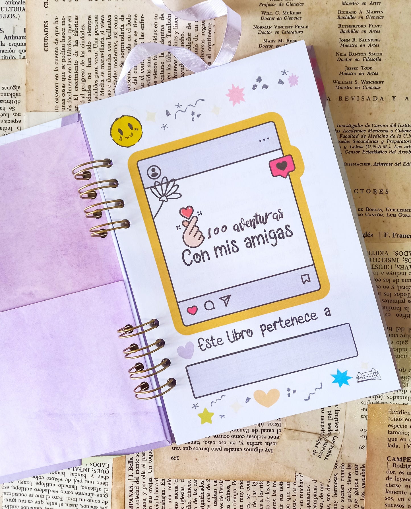 Libreta 100 aventuras con mis amigas