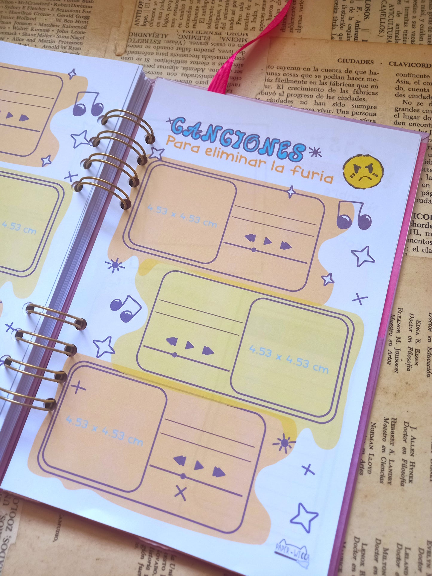 Journal Musical Personalizable: Playlists, Canciones + Stickers