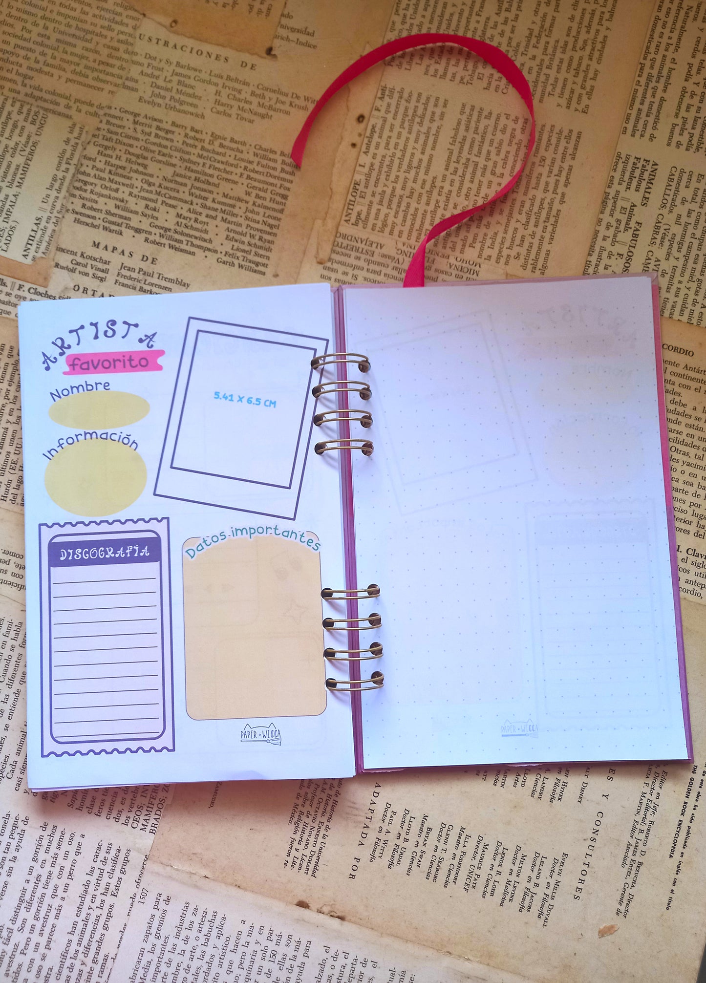 Journal Musical Personalizable: Playlists, Canciones + Stickers