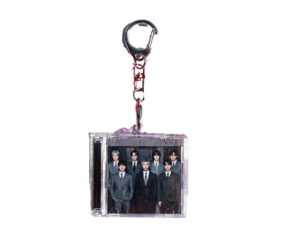BTS- Llavero Mini CD  con NFC link personalizado| Regalo para Armys
