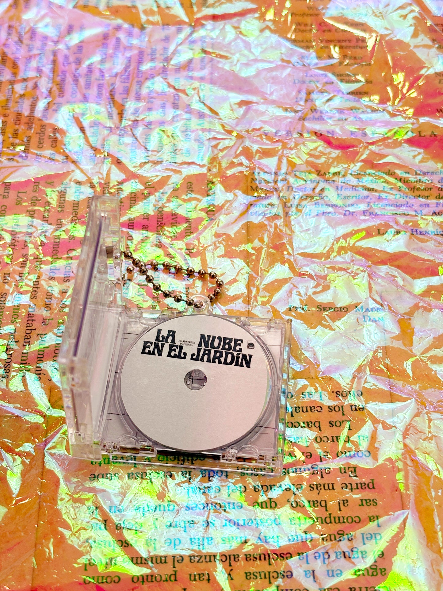 Ed Maverick La nube en el jardín- Llavero Mini CD  con NFC link personalizado| Regalo Musical Original