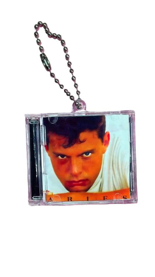 Luis Miguel Aries- Llavero Mini CD  con NFC link personalizado| Regalo Musical Original