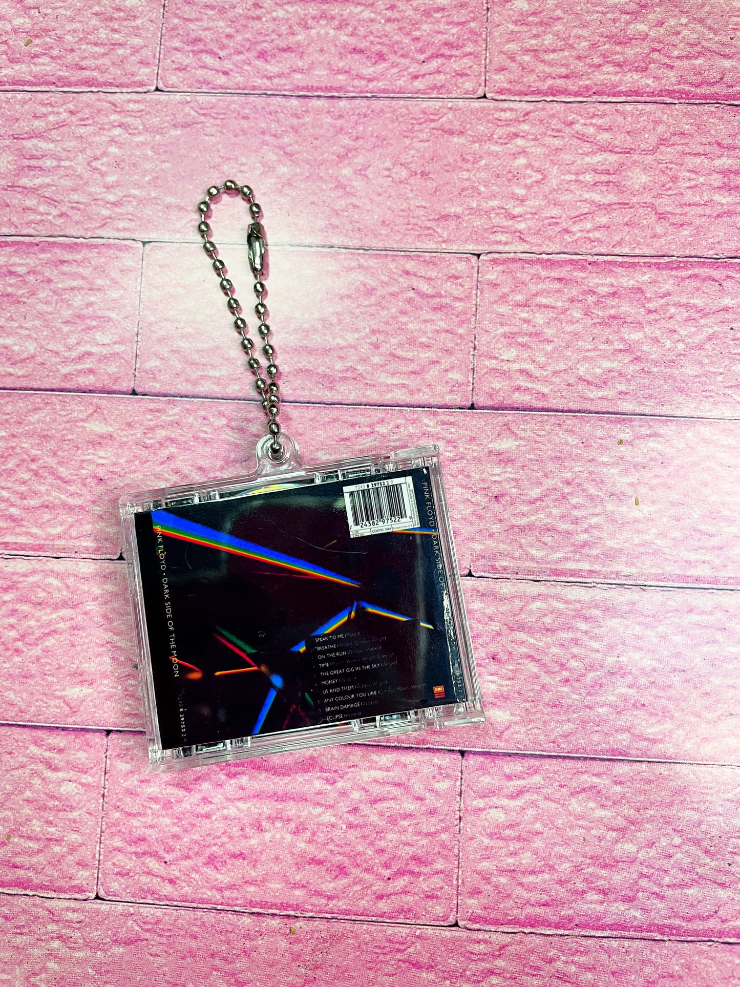 Pink Floyd the other side of the moon - Llavero Mini CD  con NFC link personalizado| Regalo Musical Original