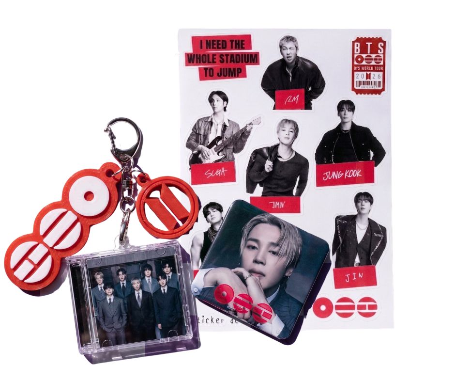 BTS- Llavero Mini CD  con NFC link personalizado| Regalo para Armys