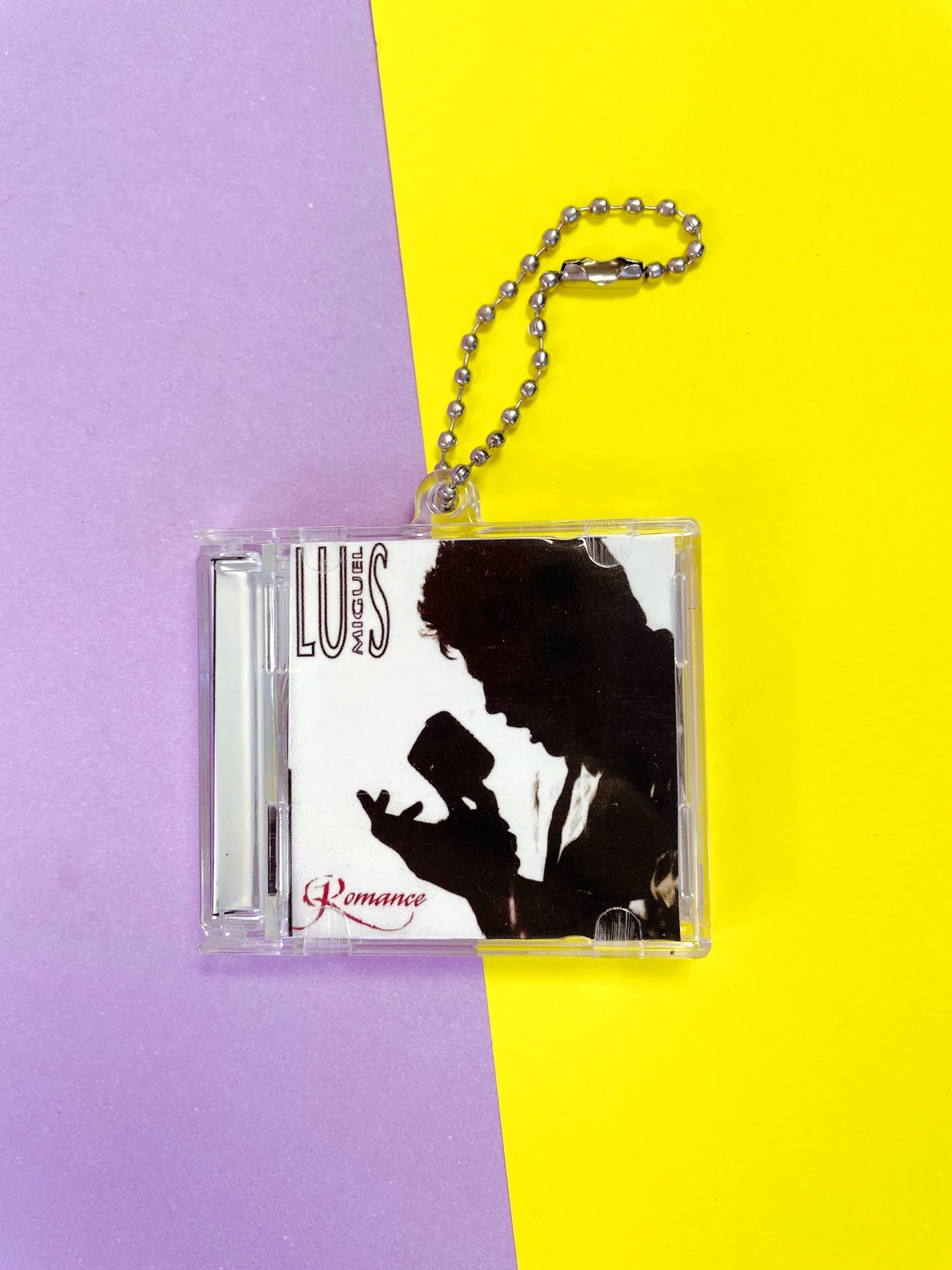 Luis Miguel Romance- Llavero Mini CD  con NFC link personalizado| Regalo Musical Original