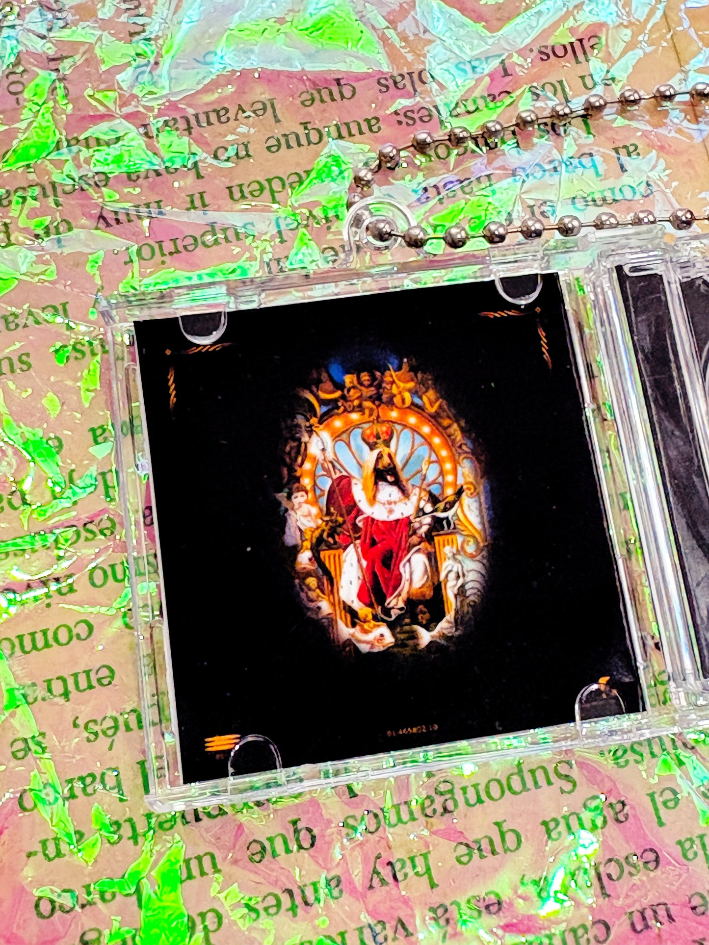 Michael Jackson Dangerous- Llavero Mini CD  con NFC link personalizado| Regalo Musical Original