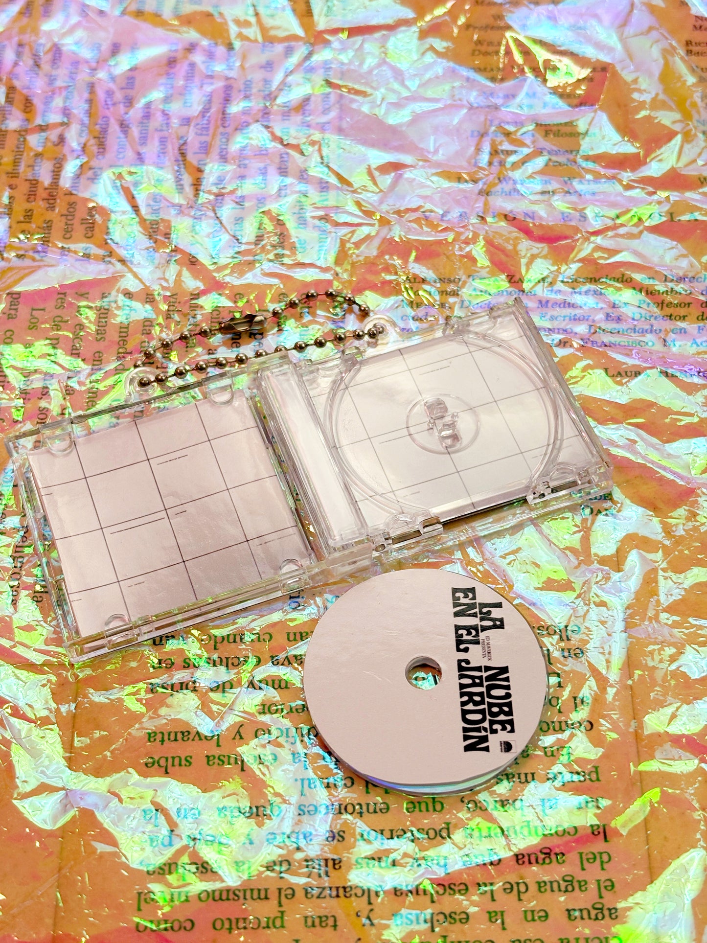 Ed Maverick La nube en el jardín- Llavero Mini CD  con NFC link personalizado| Regalo Musical Original