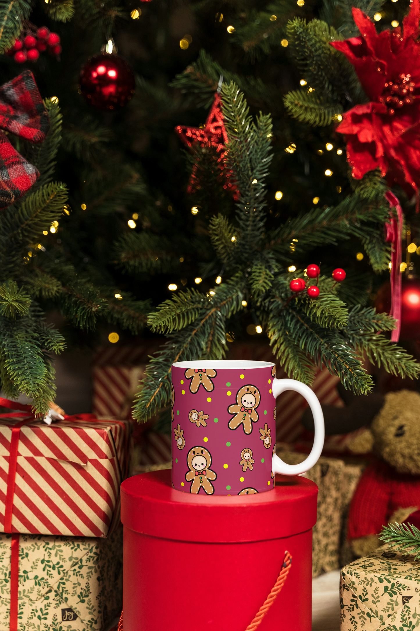 Taza con Estampados Navideños