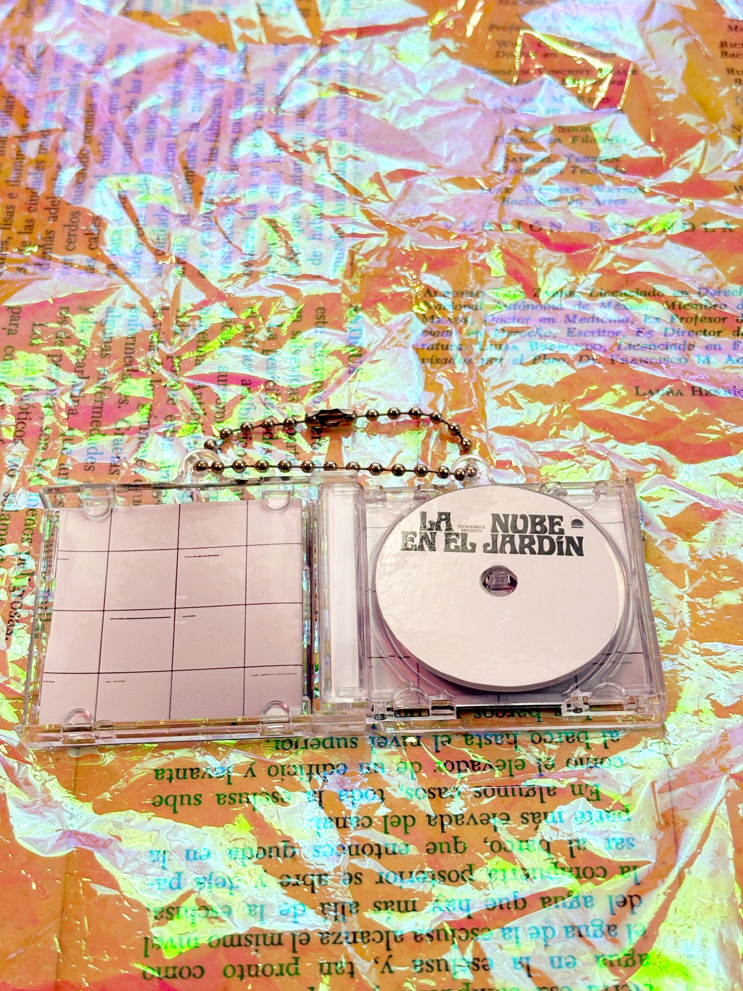 Ed Maverick La nube en el jardín- Llavero Mini CD  con NFC link personalizado| Regalo Musical Original