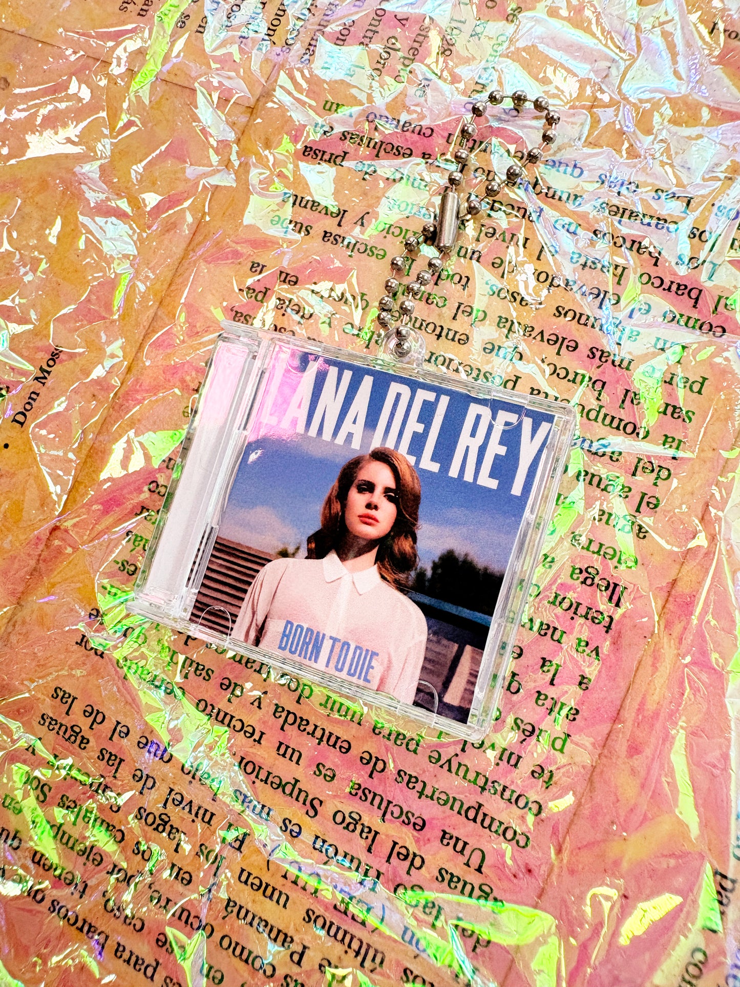 Lana del Rey Born to die- Llavero Mini CD  con NFC link personalizado| Regalo Musical Original