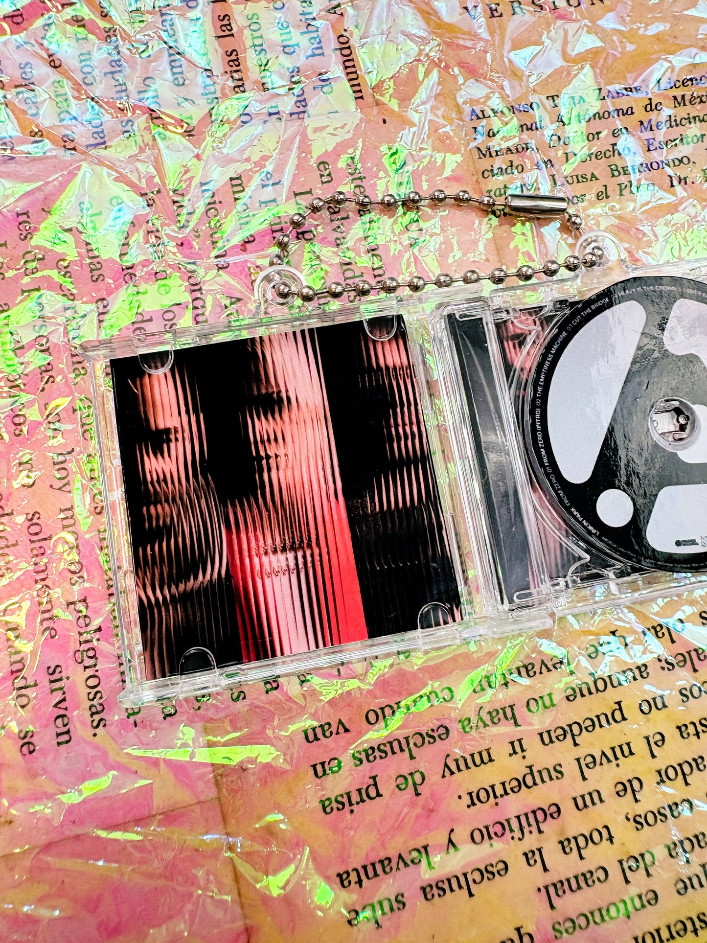 Linkin Park From zero- Llavero Mini CD  con NFC link personalizado| Regalo Musical Original