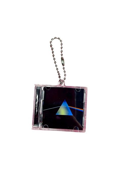 Pink Floyd the other side of the moon - Llavero Mini CD  con NFC link personalizado| Regalo Musical Original