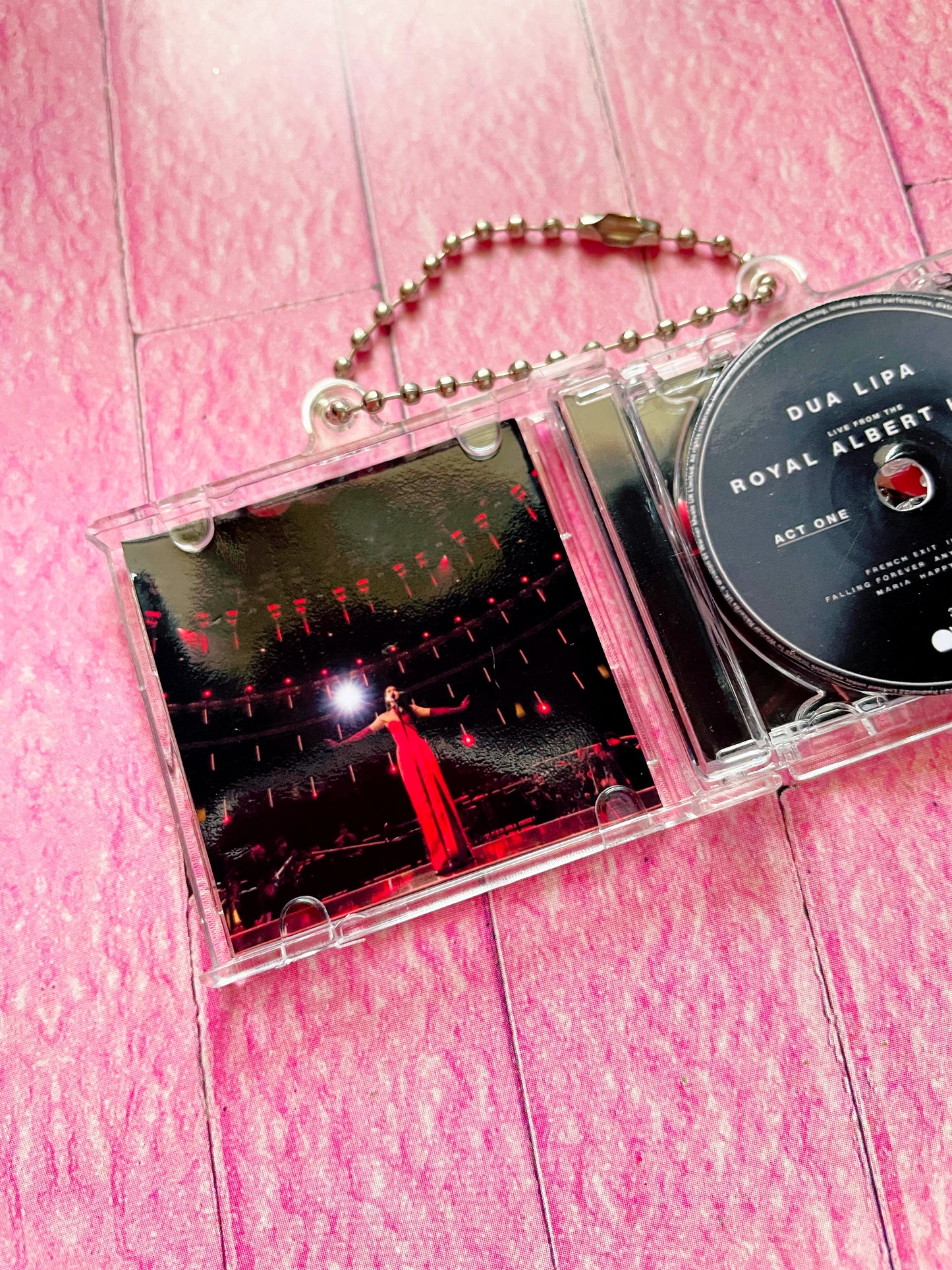 Dua Lipa Night at the Royal Albert Hall- Llavero Mini CD  con NFC link personalizado| Regalo Musical Original