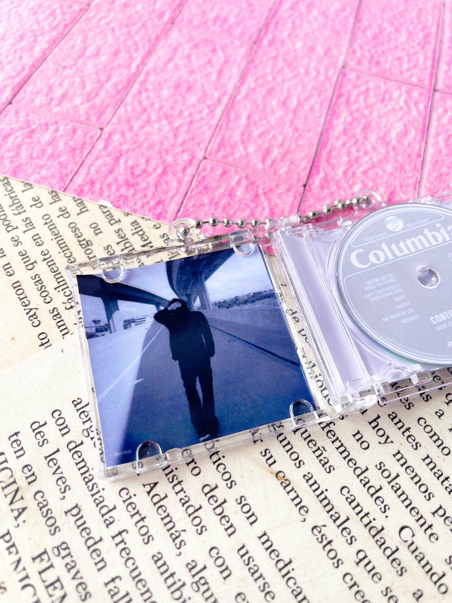 John Mayer Continuum- Llavero Mini CD  con NFC link personalizado| Regalo Musical Original