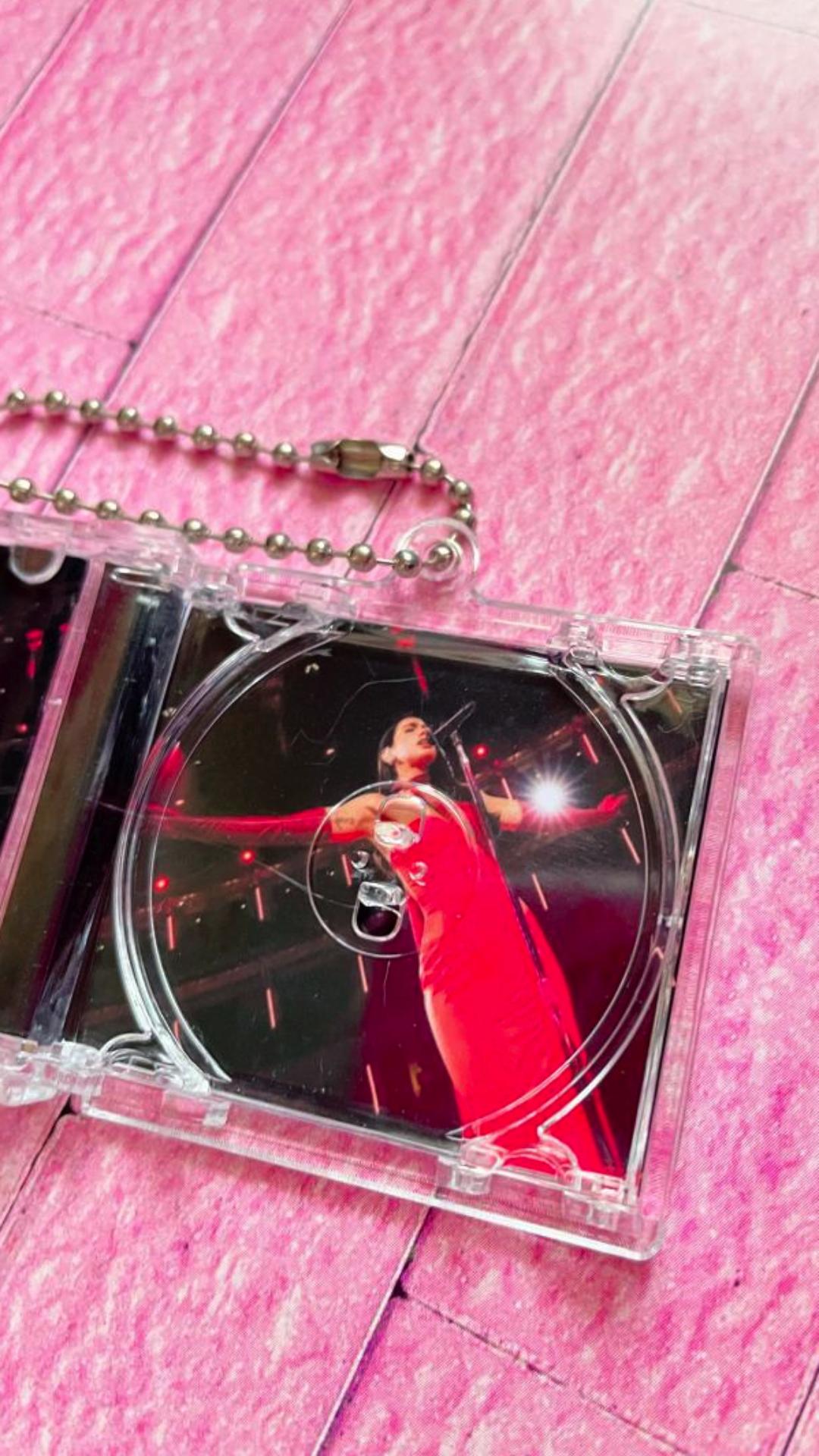 Dua Lipa Night at the Royal Albert Hall- Llavero Mini CD  con NFC link personalizado| Regalo Musical Original