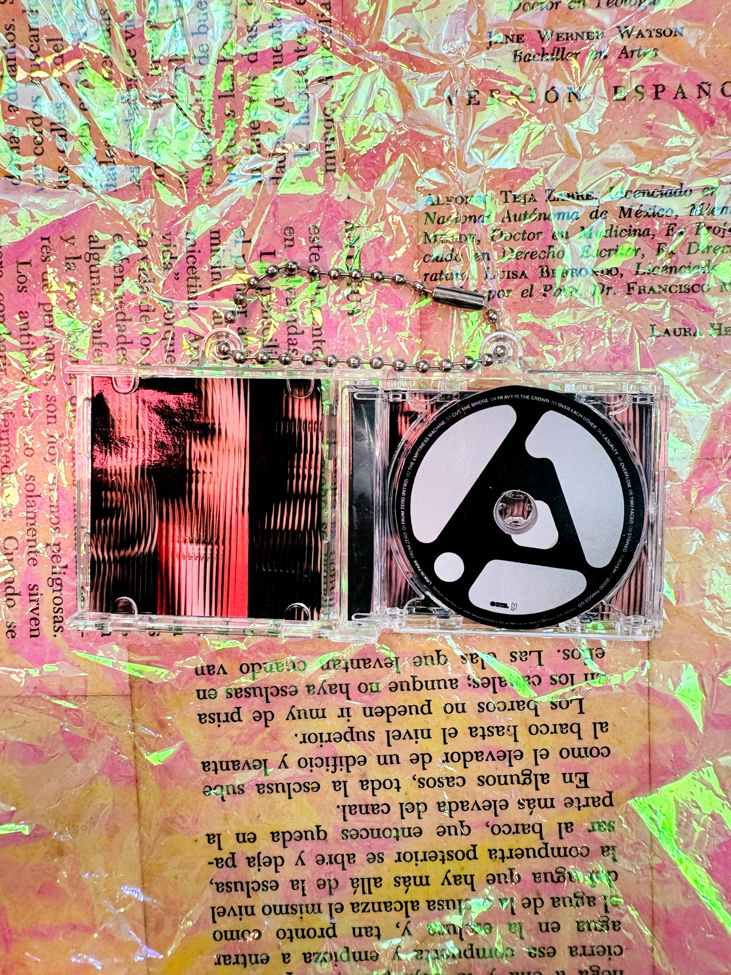 Linkin Park From zero- Llavero Mini CD  con NFC link personalizado| Regalo Musical Original