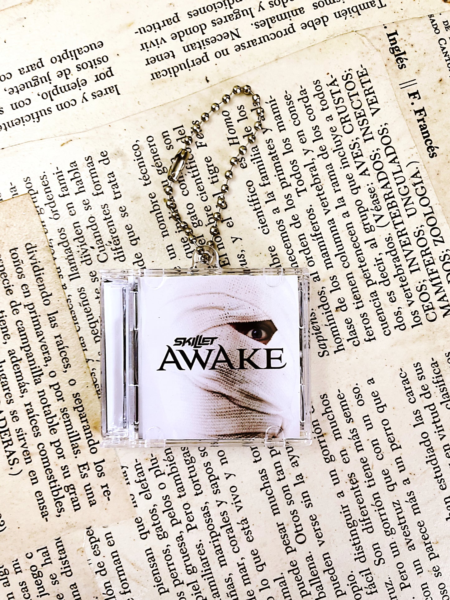 Skillet Awake- Llavero Mini CD  con NFC link personalizado| Regalo Musical Original
