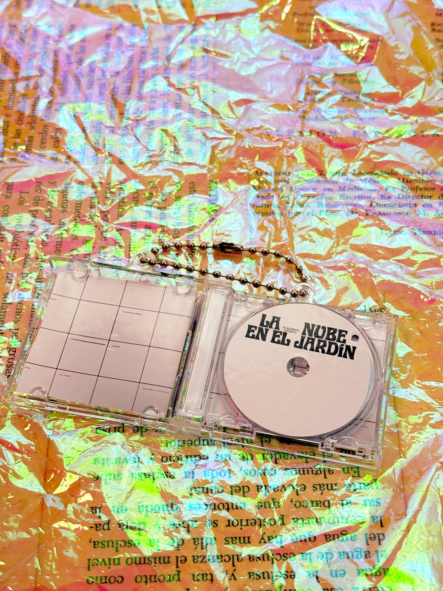 Ed Maverick La nube en el jardín- Llavero Mini CD  con NFC link personalizado| Regalo Musical Original