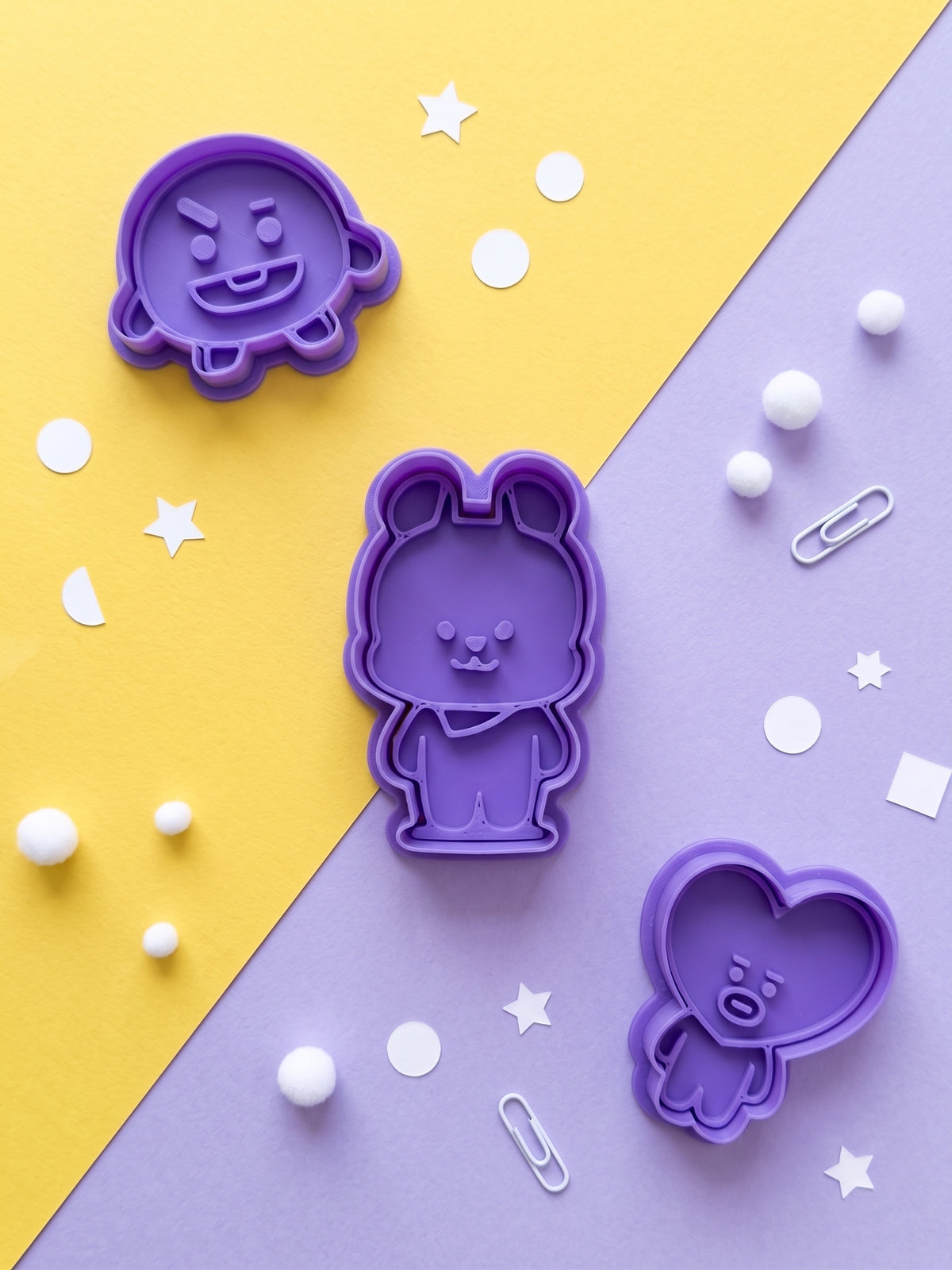 Set 9 cortadores manualidades freebies BTS BT21