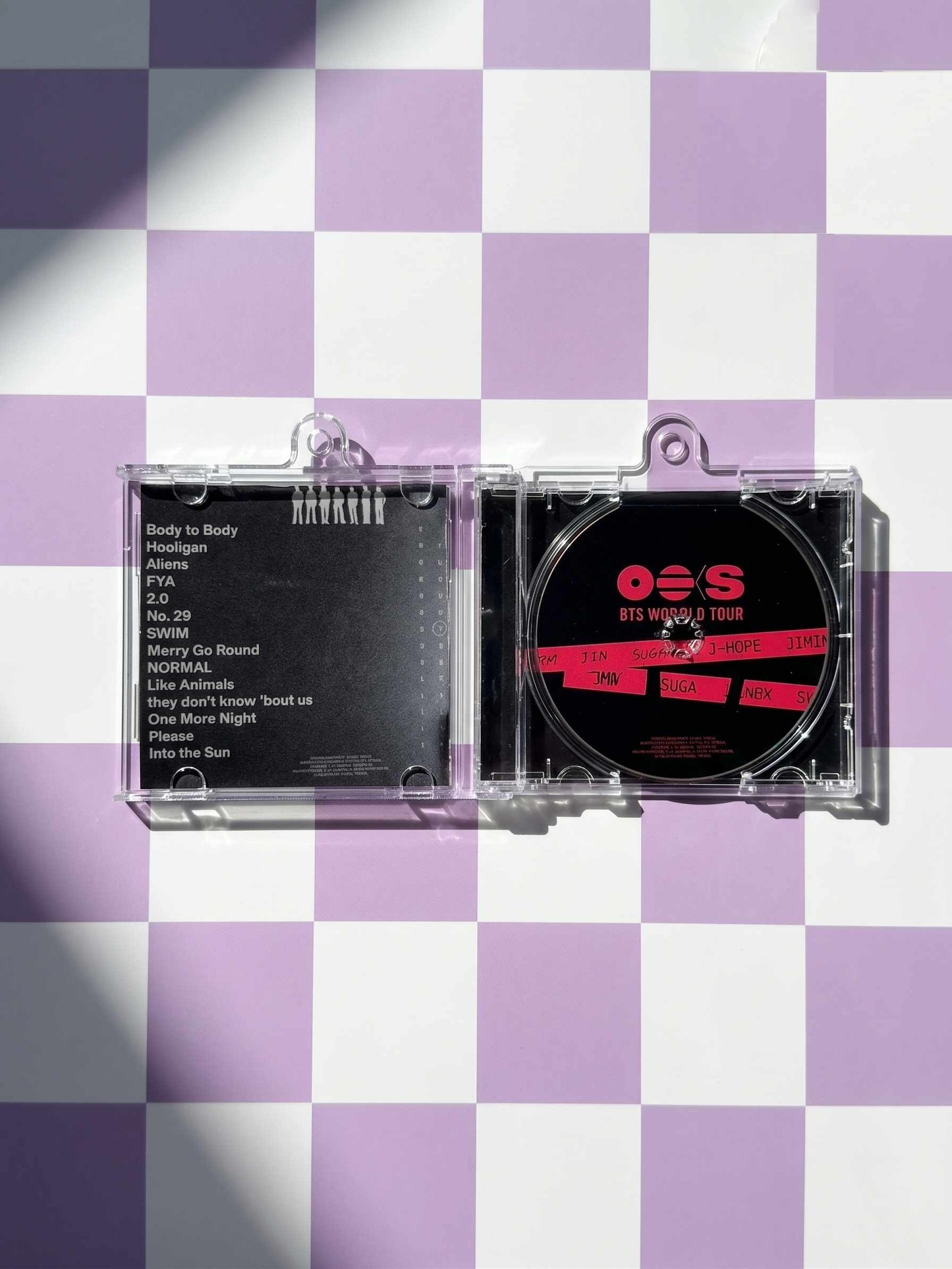 BTS- Llavero Mini CD  con NFC link personalizado| Regalo para Armys