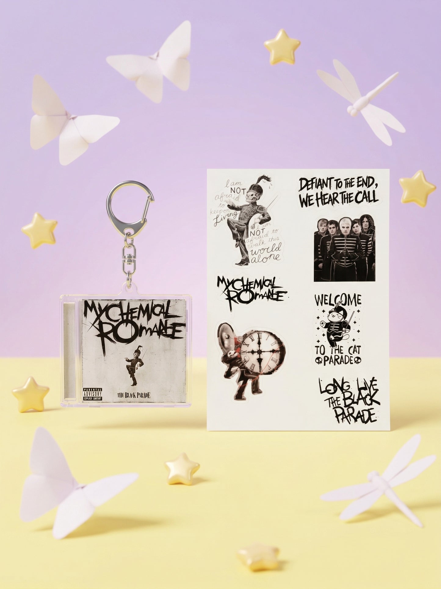 Llavero Mini CD  con NFC link PERSONALIZADO + sticker de vinil a prueba de agua| Regalo para fans