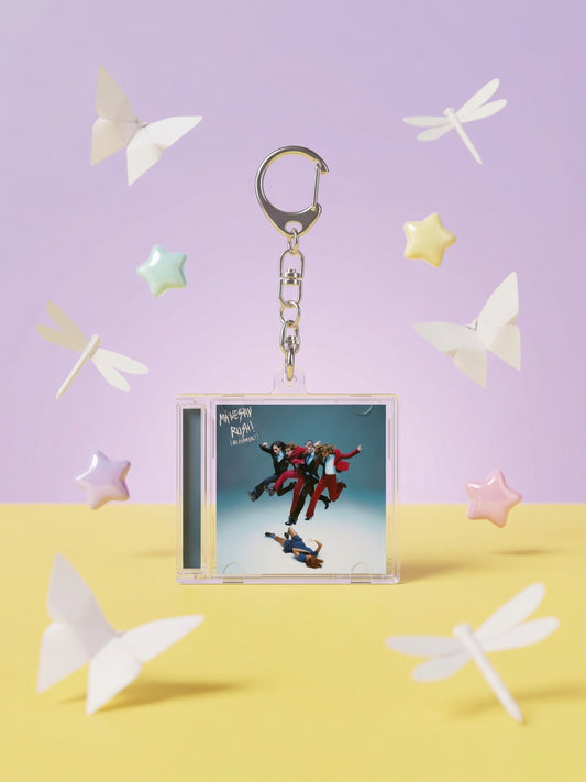 Maneskin Rush- Llavero Mini CD  con NFC link personalizado| Regalo para fans