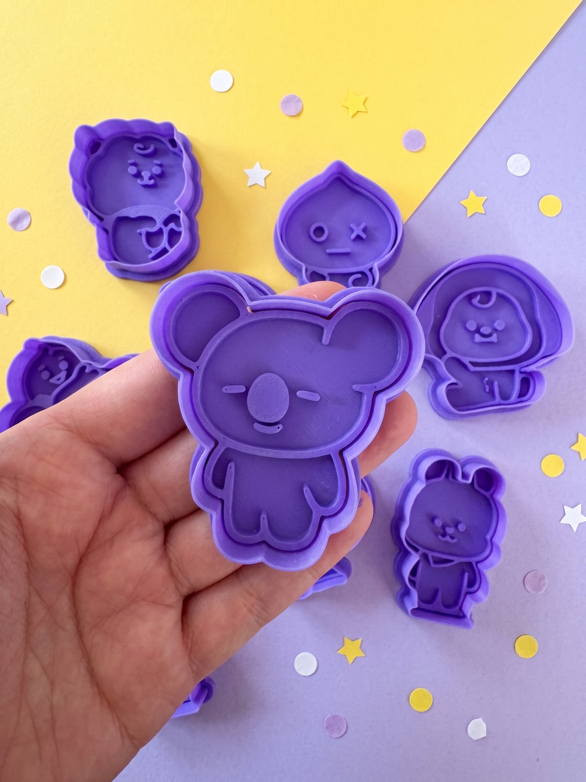 Set 9 cortadores manualidades freebies BTS BT21
