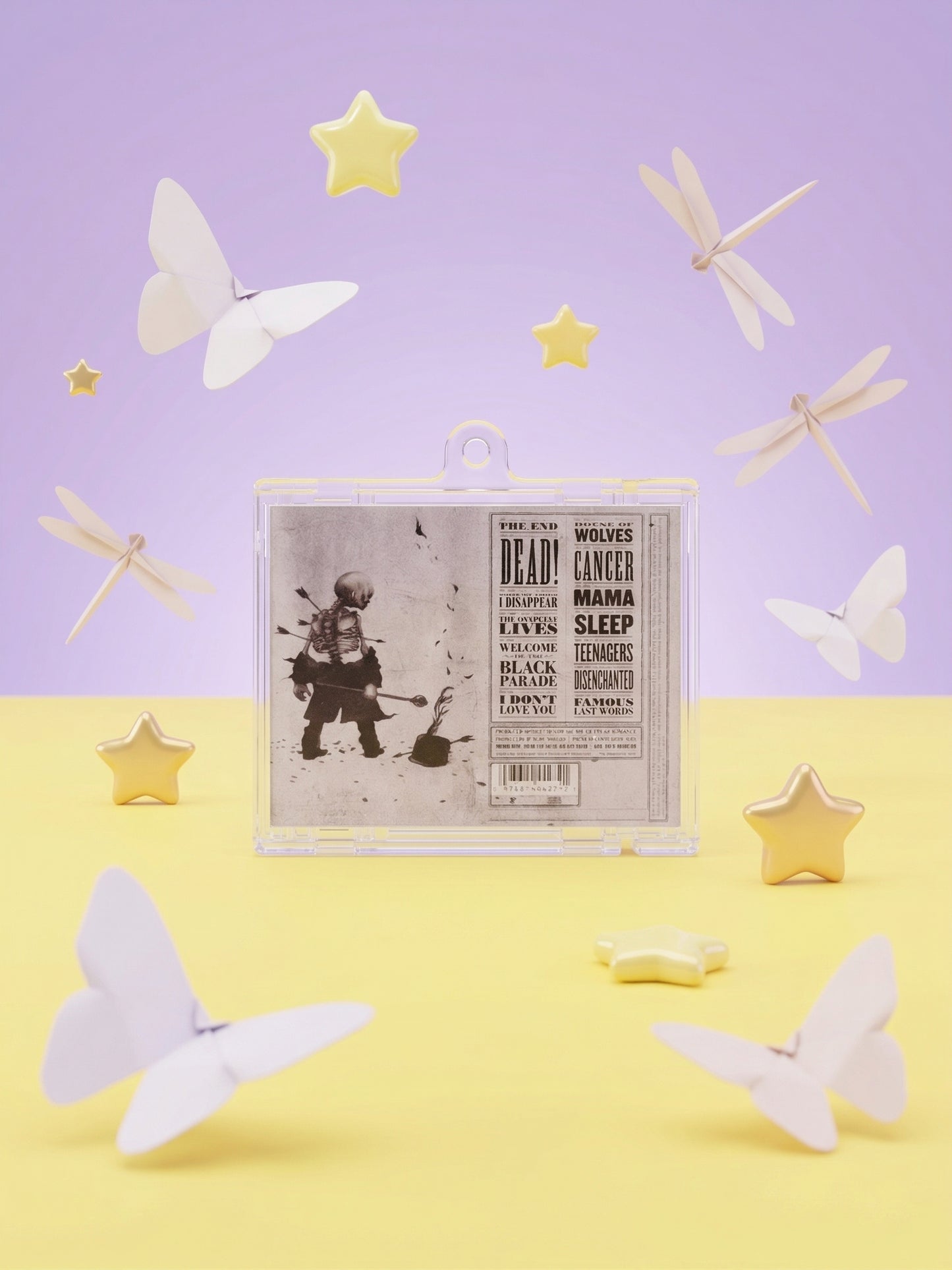 My chemical Romance Black parade- Llavero Mini CD  con NFC link personalizado| Regalo para fans