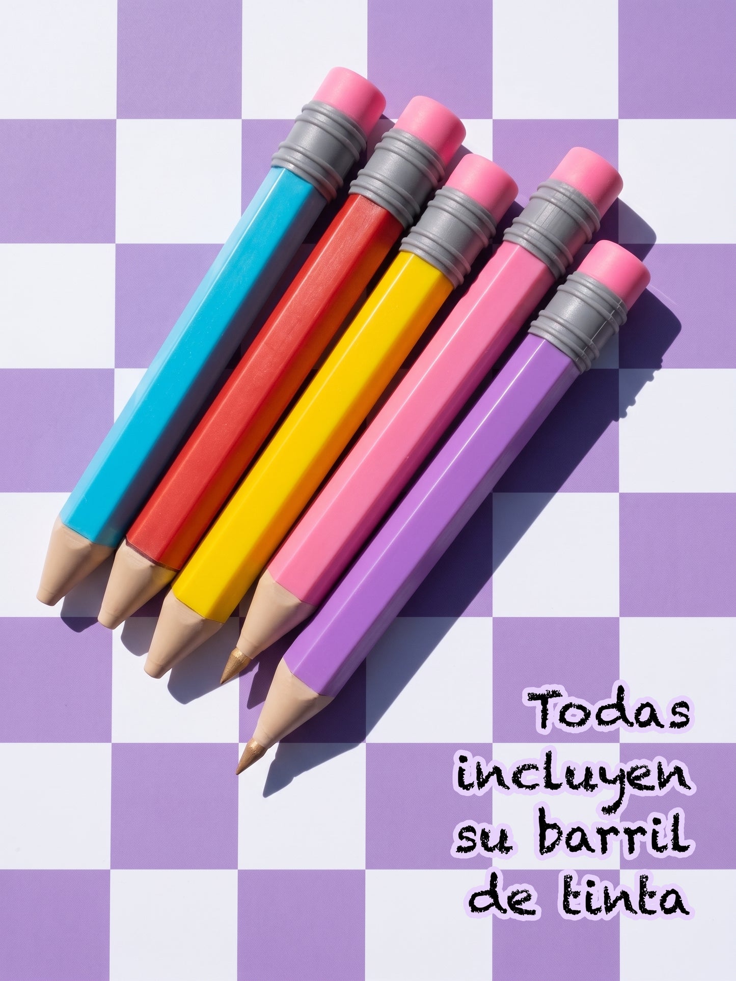 Boligrafo Porta pluma en forma de Lapiz Gigante Tinta reemplazable