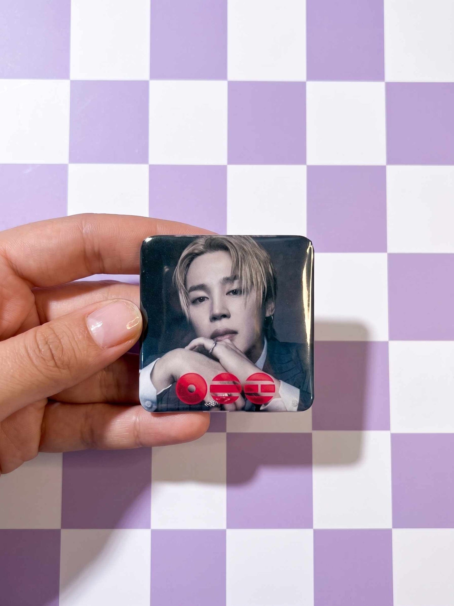 BTS- Llavero Mini CD  con NFC link personalizado| Regalo para Armys
