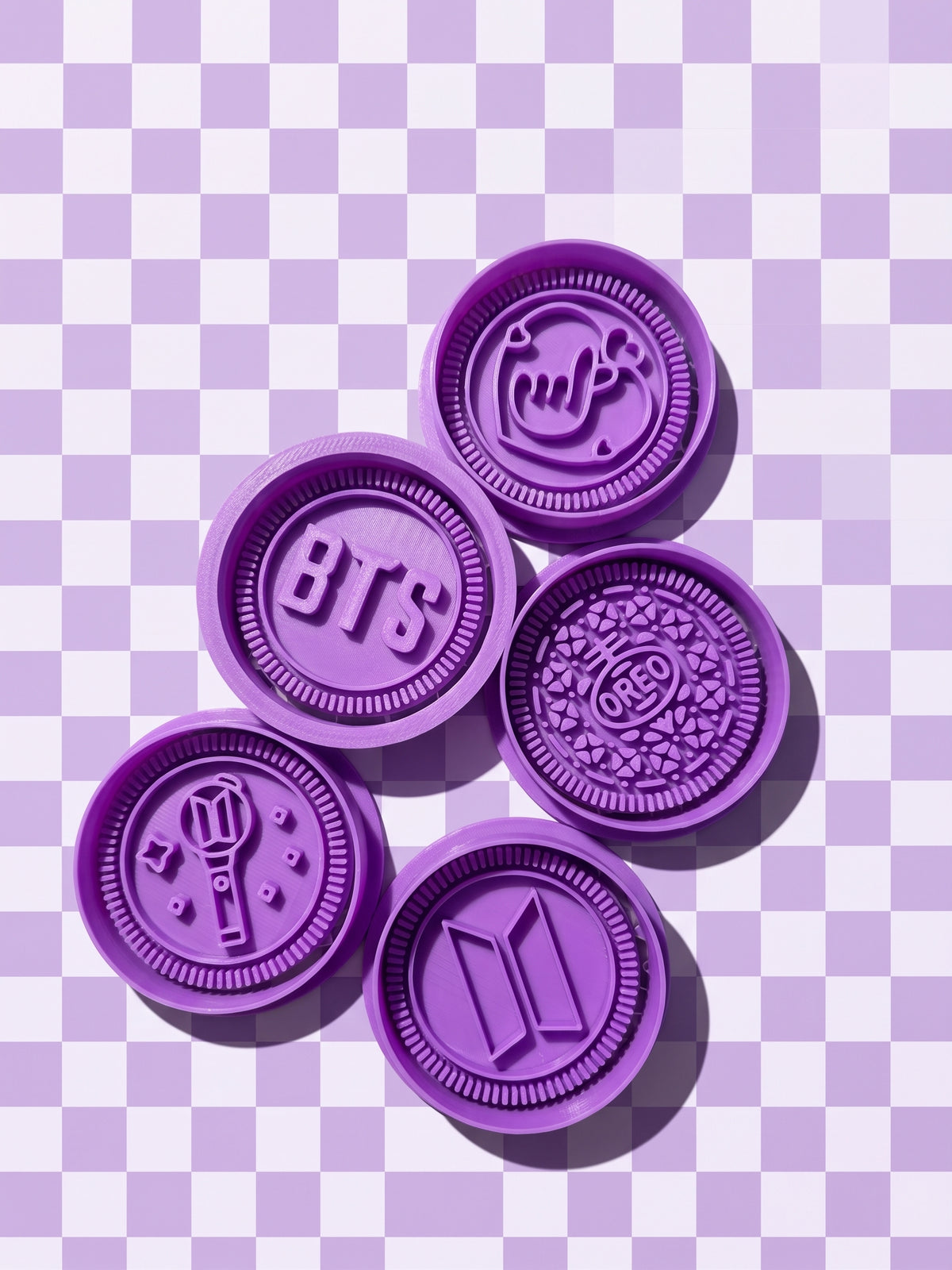 Cortadores de Galletas Oreo BTS 5 cm Manualidades Freebies
