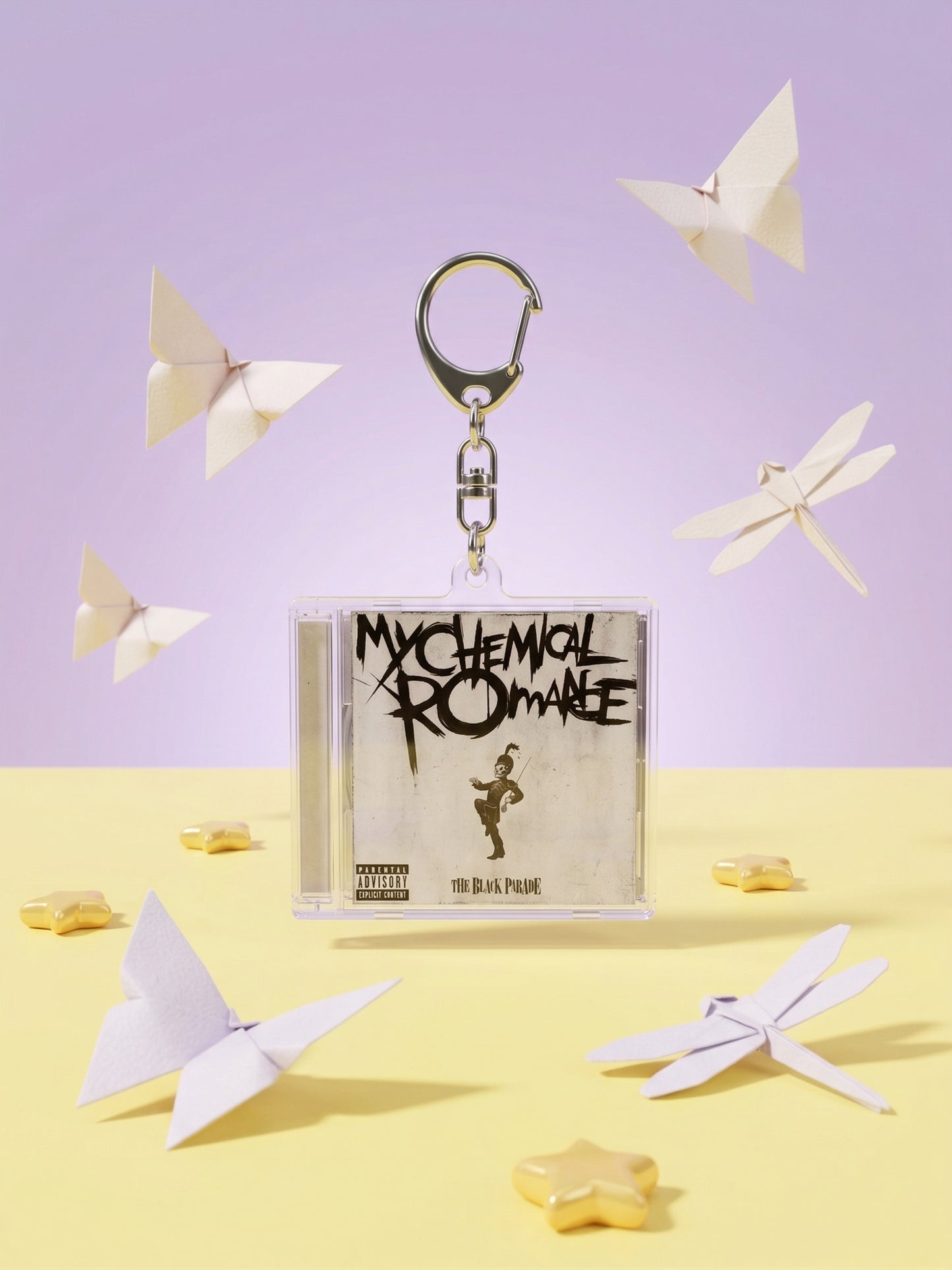 My chemical Romance Black parade- Llavero Mini CD  con NFC link personalizado| Regalo para fans