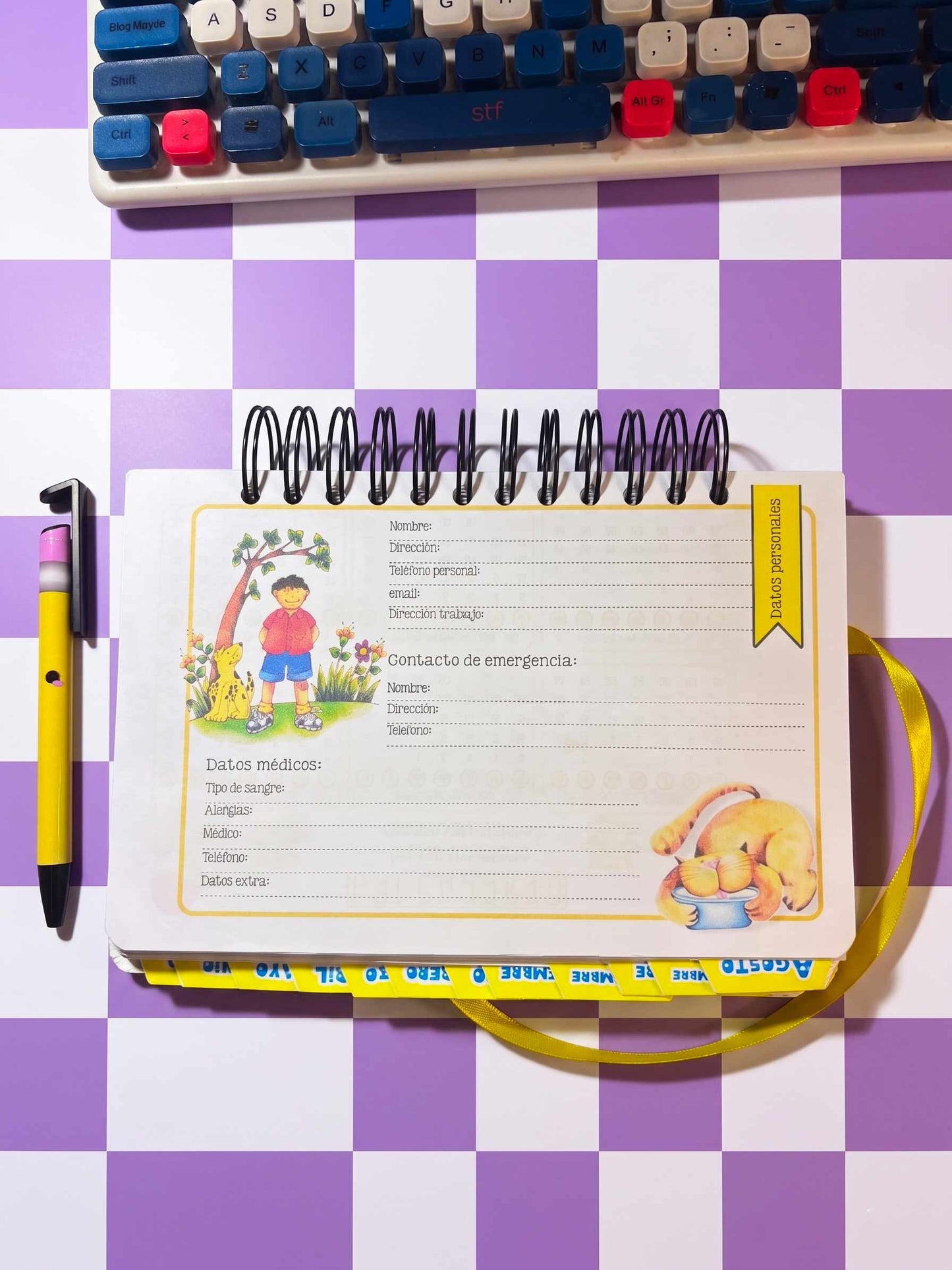 Agenda Docente 2026 2027 Lecturas perrito Planeador Escolar para Maestros