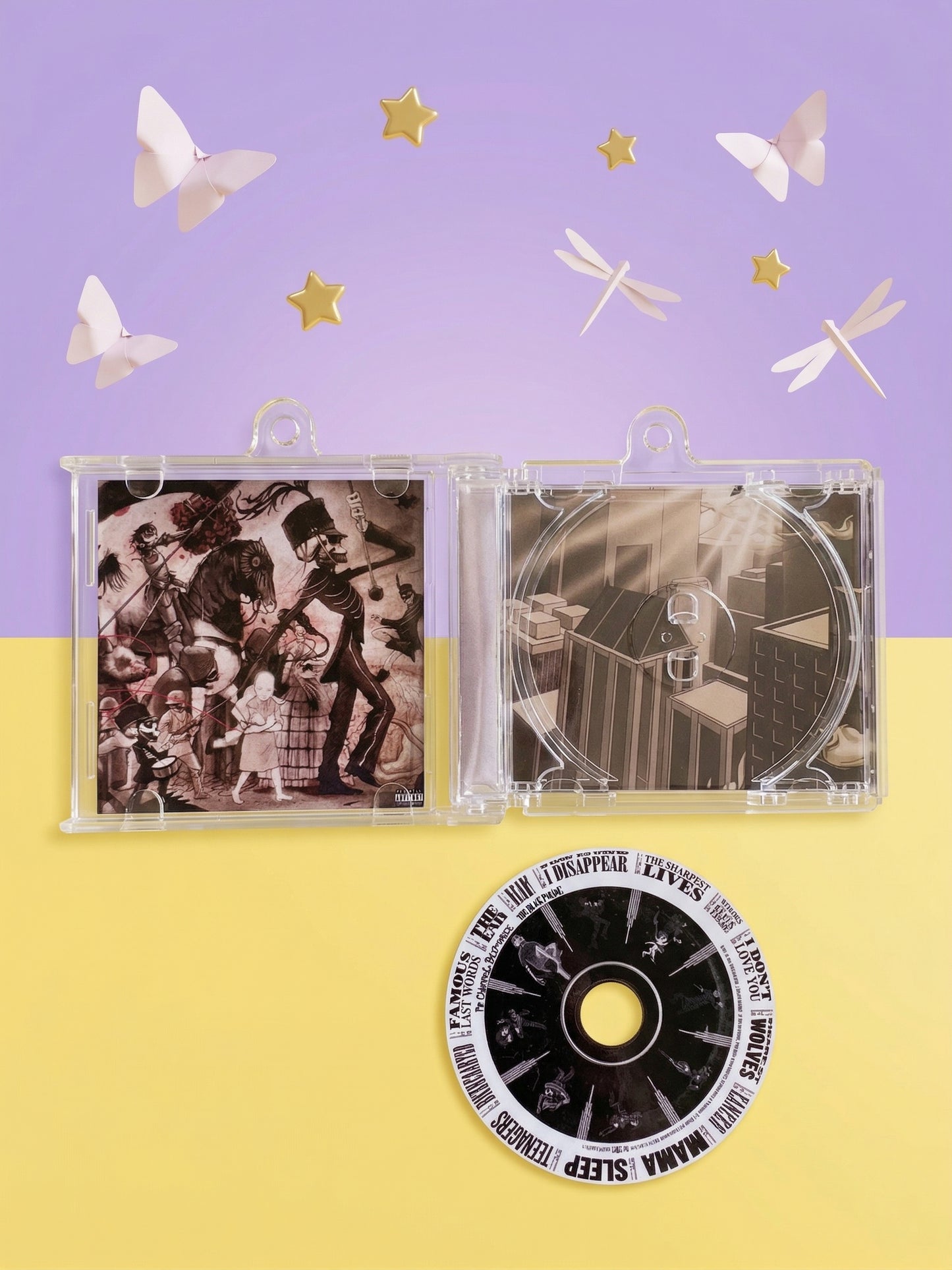 Llavero Mini CD  con NFC link PERSONALIZADO + sticker de vinil a prueba de agua| Regalo para fans