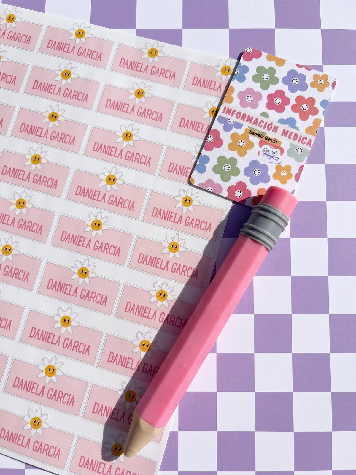 Kit de Stickers Escolares Personalizados de Vinil para Regreso a Clases con accesorios