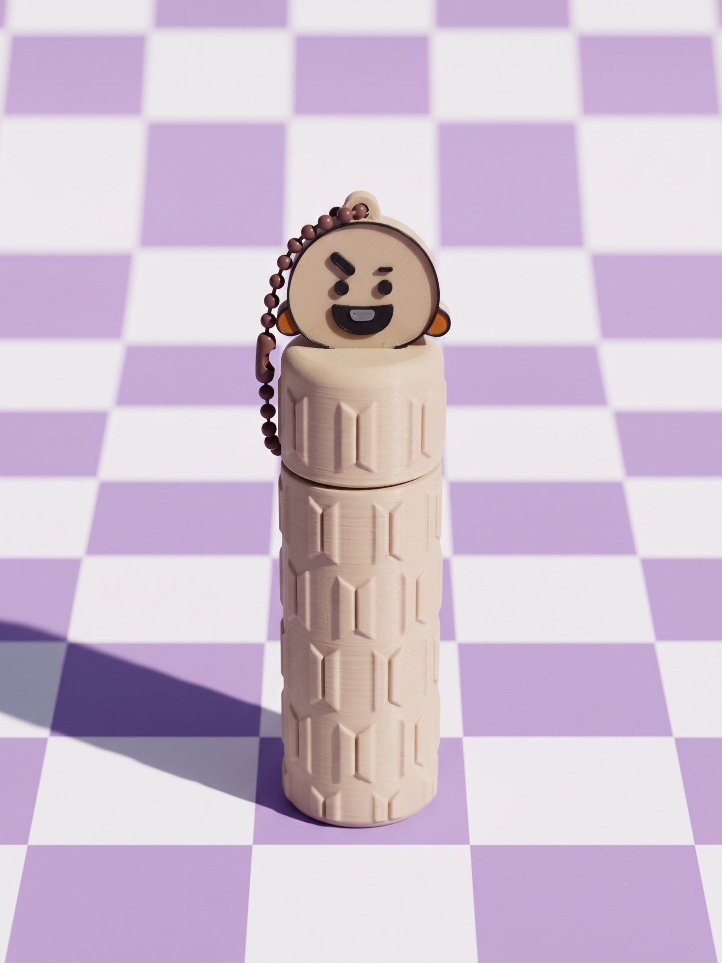 Llavero Porta Labial y Pastillero BT21 BTS