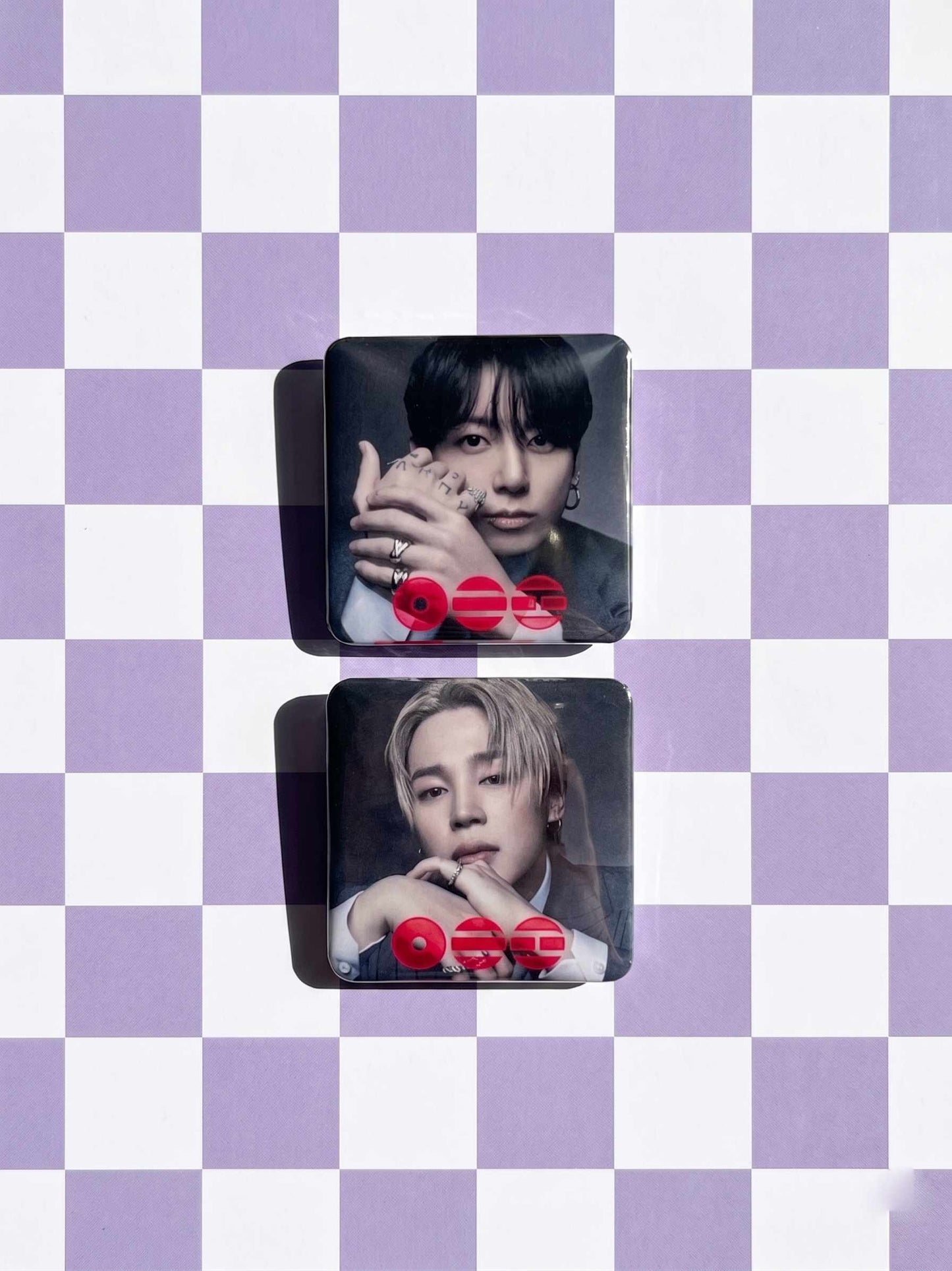 BTS- Llavero Mini CD  con NFC link personalizado| Regalo para Armys