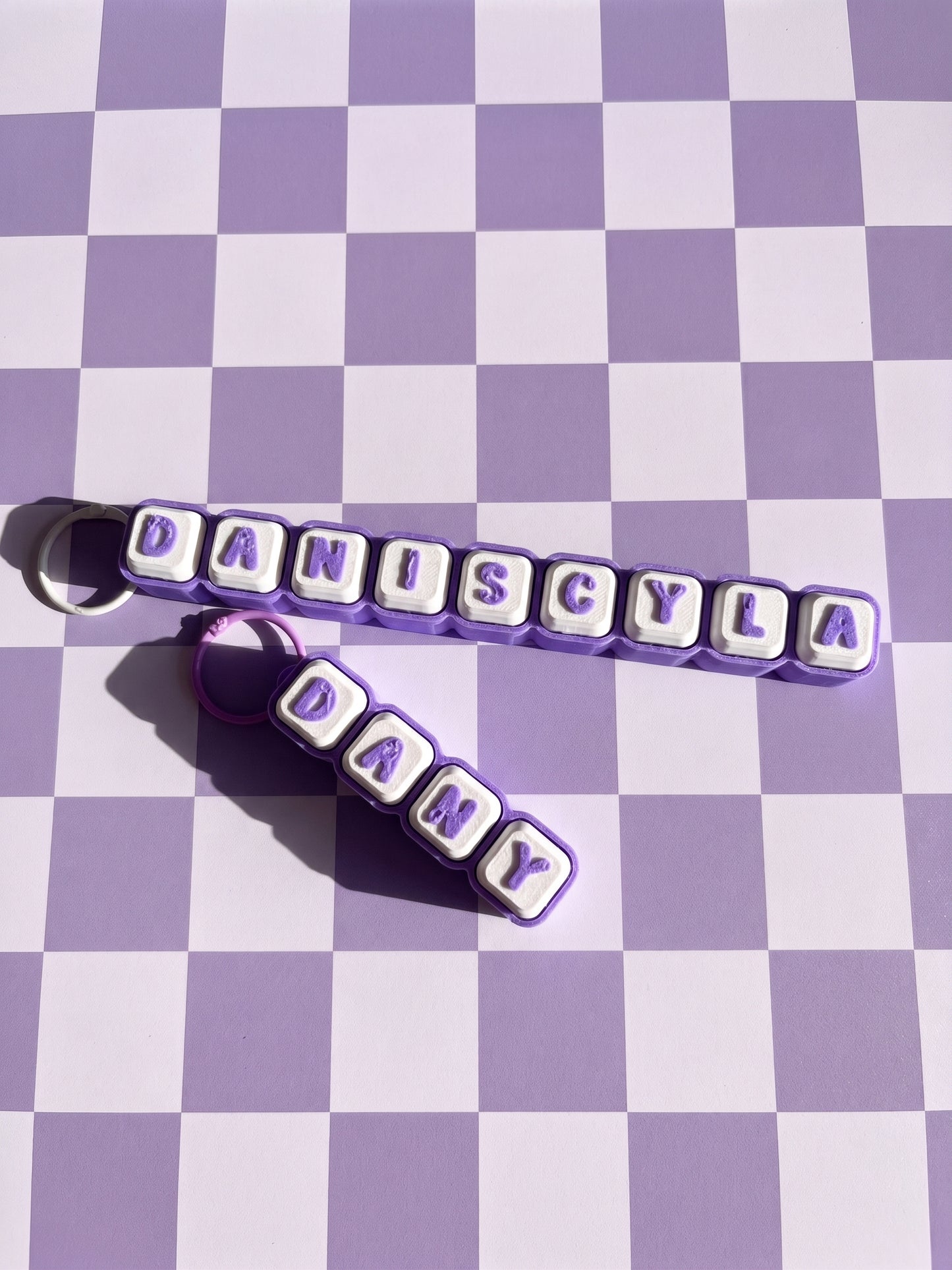 Llavero clicker Personalizado con Nombre Tipo Teclado | Fidget Clicker de Teclas