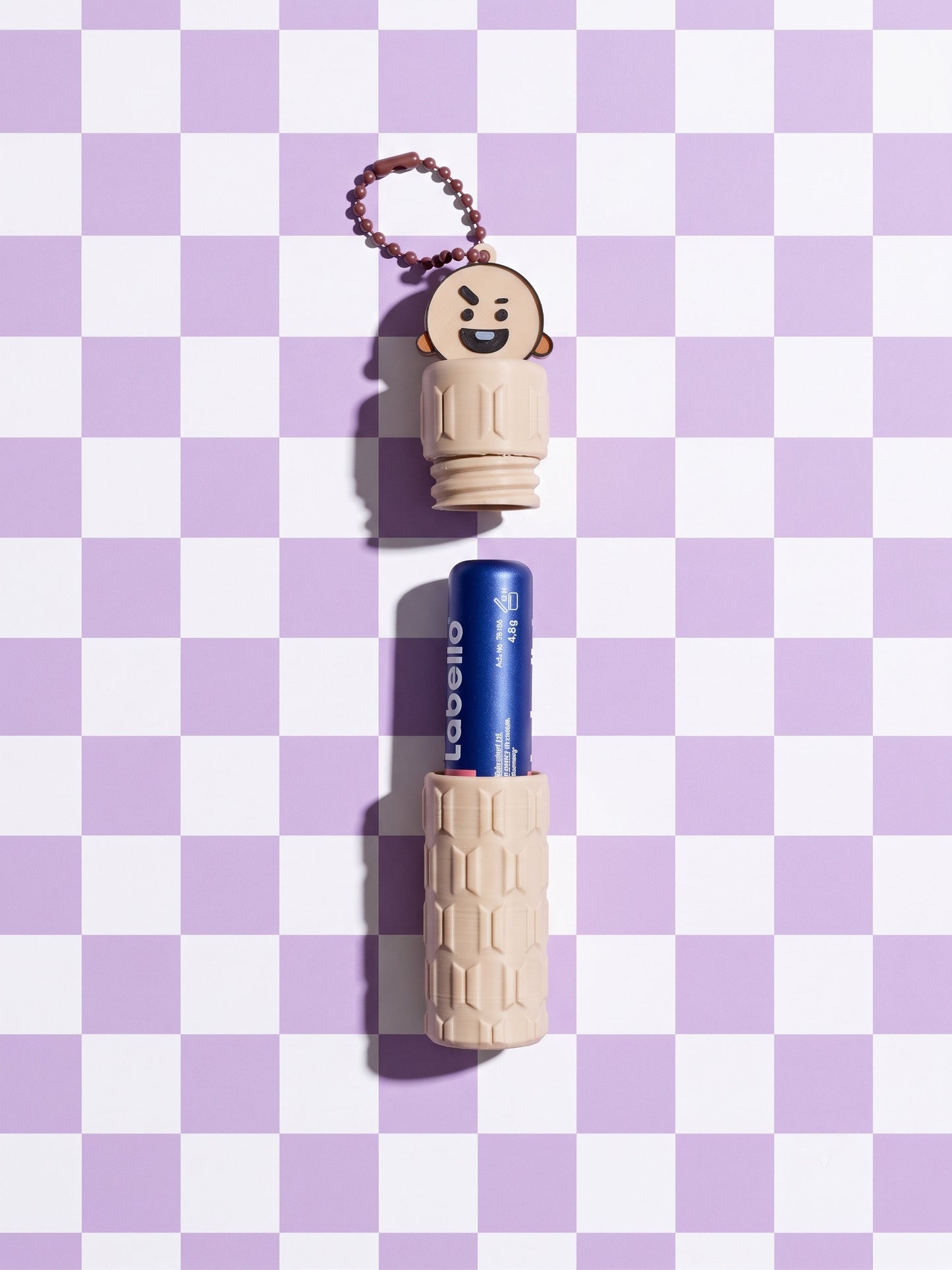Llavero Porta Labial y Pastillero BT21 BTS